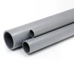 مواسير UPVC ضغط 10 بار قطر خارجي 110 مم سمك 5.3 مم لون رمادي