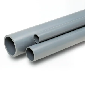 UPVC Pipes Pressure 10 Bar Outside Diameter 125 mm Thickness 6 mm Gray