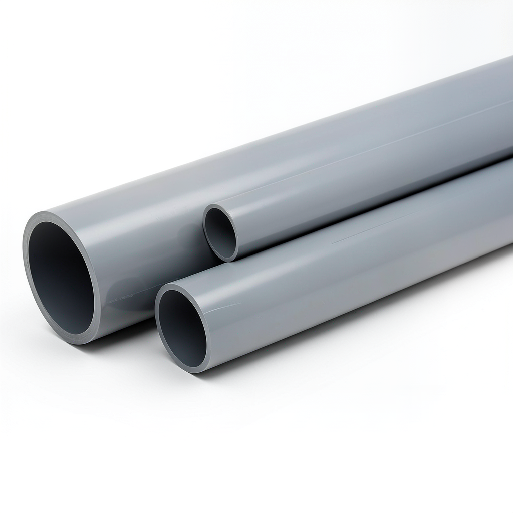 UPVC Pipes Nominal Pressure 10 Bar Outside Diameter 140 mm Thickness 6.7 mm Gray