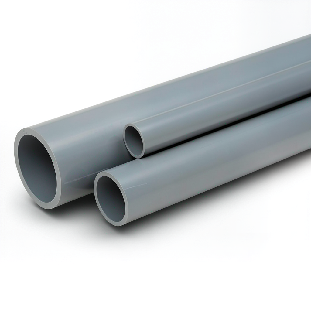 UPVC Pipes Pressure 6 Bar Outside Diameter 315 mm Thickness 9.2 mm Gray