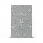 Italian Wall Covering Length 10m, Width 1.06m, Gray Color, Model Z46033 