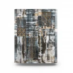 Italian Wall Decoration Dark Gray with Beige Color, Length 10m, Width 1.06m, Model Z44948