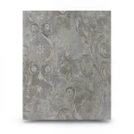 Italian Wallpaper Patterned Design 10m×1.06m Gray on Brown