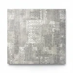 Italian Wall Decoration Gray with Beige Color, Length 10m, Width 1.06m, Model Z44954