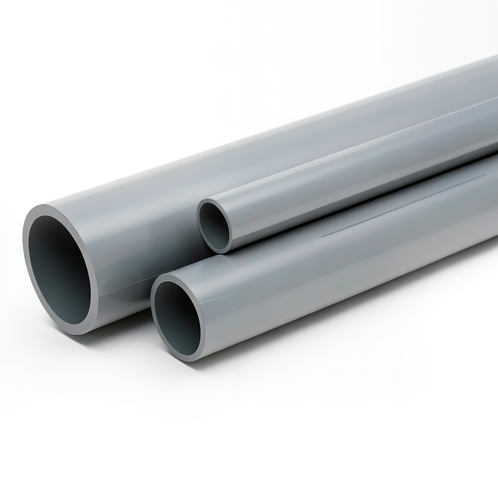 UPVC Pipes Nominal Pressure 10 Bar Outside Diameter 225 mm Thickness 10.8 mm Gray