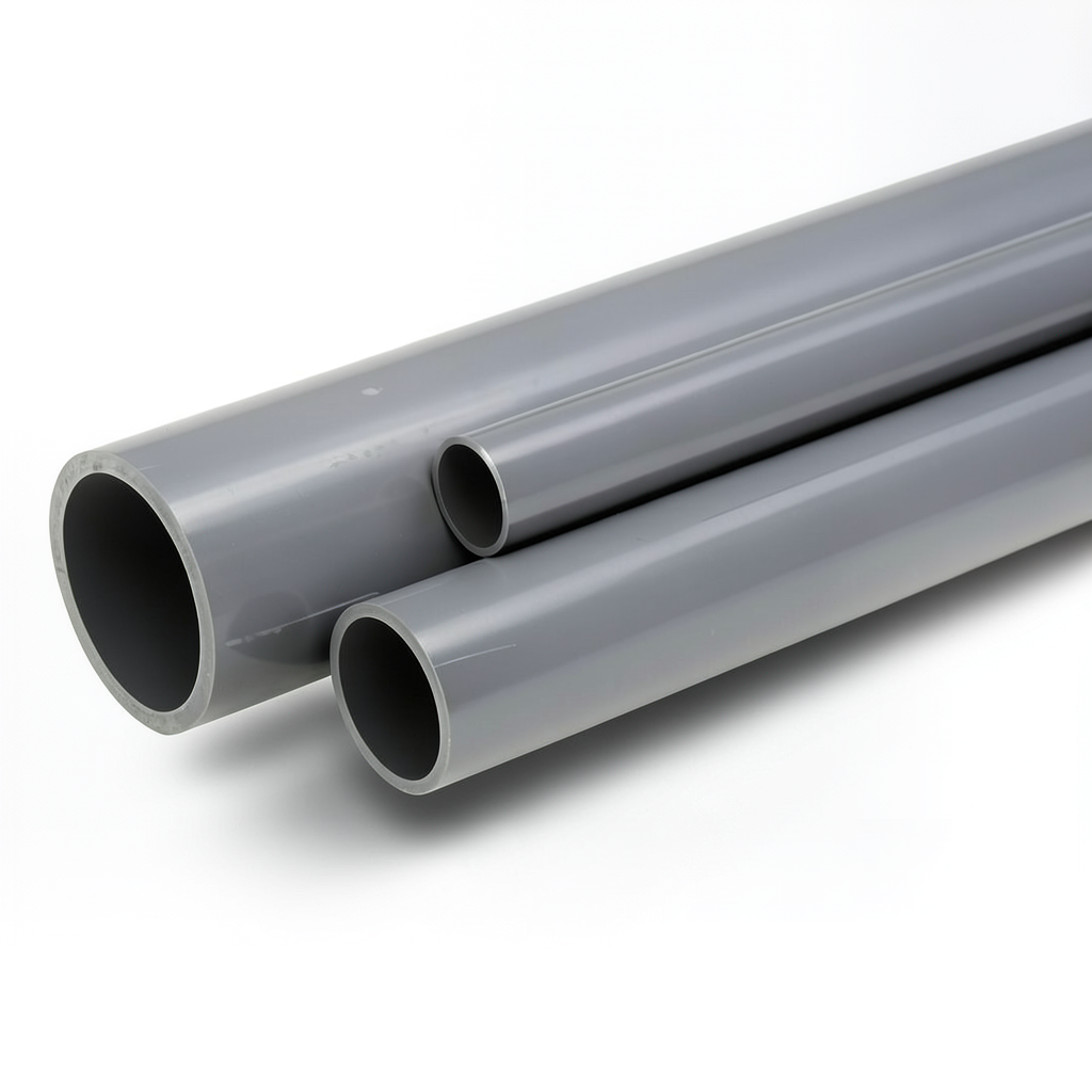 UPVC Pipes Pressure 16 Bar Outside Diameter 50 mm Thickness 3.7 mm Gray