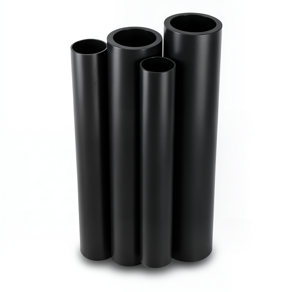 مواسير HDPE الراجحي PE 63 ضغط 4 بار قطر خارجي 140 مم سمك 5.4 مم لون أسود