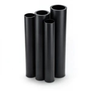 مواسير HDPE PE 63 ضغط 4 بار قطر خارجي 180 مم سمك 6.9 مم لون أسود