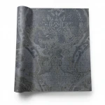 Italian wallpaper, size 10 m x 0.73 m, dark gray color, model 310013