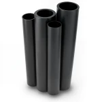 مواسير HDPE PE 63 ضغط 4 بار قطر خارجي 160 مم سمك 6.2 مم لون أسود