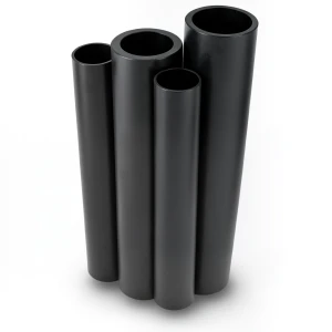 HDPE Pipes PE 63 Pressure 4 Bar Outside Diameter 160 mm Thickness 6.2 mm Black