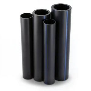 مواسير HDPE الراجحي PE 63 ضغط 4 بار قطر خارجي 200 مم سمك 7.7 مم لون أسود