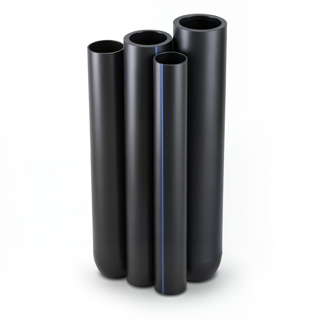 مواسير HDPE الراجحي PE 63 ضغط 4 بار قطر خارجي 200 مم سمك 7.7 مم لون أسود