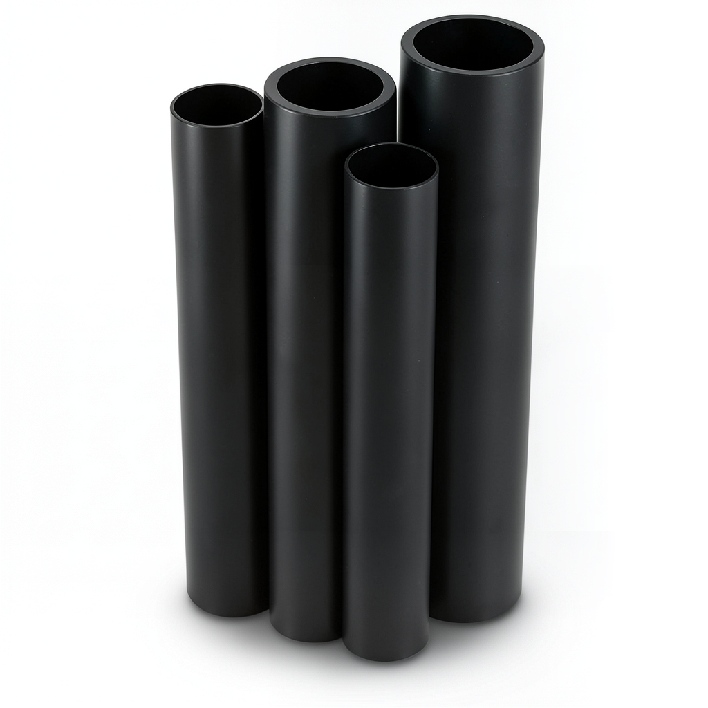مواسير HDPE PE 63 ضغط 4 بار قطر خارجي 315 مم سمك 12.1 مم لون أسود