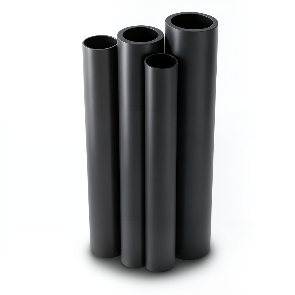 مواسير HDPE الراجحي PE 63 ضغط 4 بار قطر خارجي 280 مم سمك 10.7 مم لون أسود