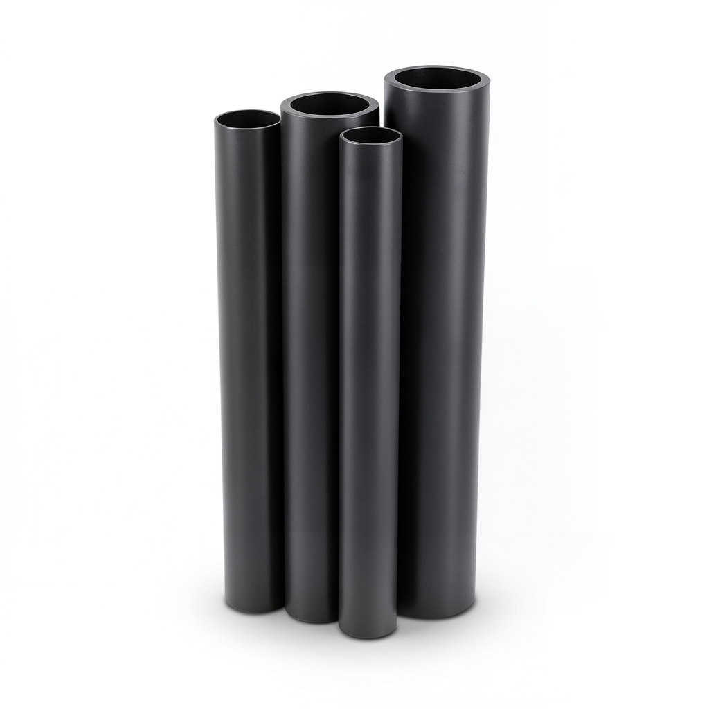مواسير HDPE PE 63 ضغط 4 بار قطر خارجي 315 مم سمك 12.1 مم لون أسود