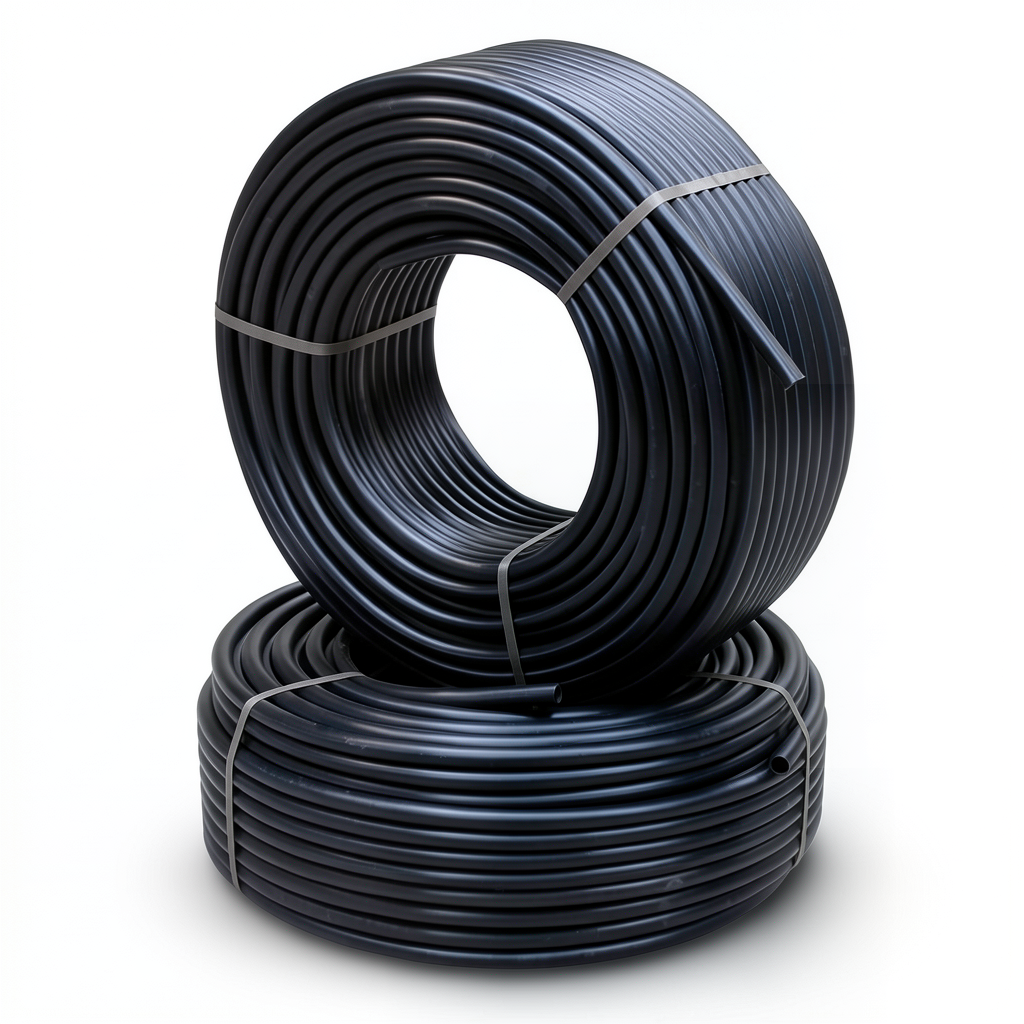 HDPE Pipes PE 80 Pressure 10 Bar 25 mm OD 2 mm Thickness Black