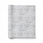 Italian Wallpaper Gray Color, Length 10m, Width 1.06m, Model Z44926
