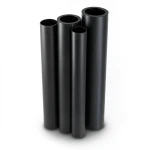 HDPE Pipes PE 63 Pressure 4 Bar Outside Diameter 400 mm Thickness 15.3 mm Black