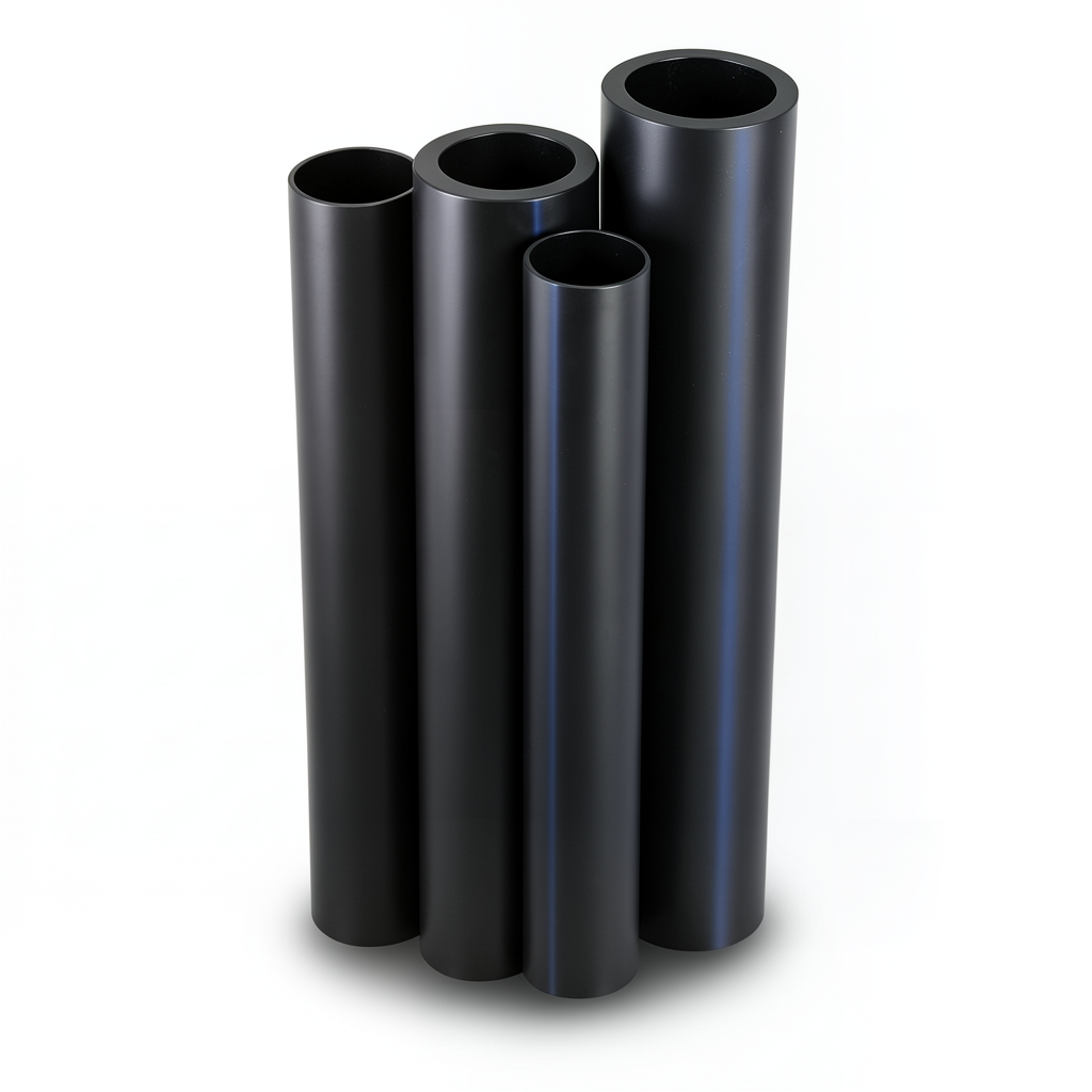 HDPE Pipes PE 63 Pressure 4 Bar Outside Diameter 450 mm Thickness 17.2 mm Black