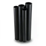 مواسير HDPE PE 63 ضغط 4 بار قطر خارجي 400 مم سمك 15.3 مم لون أسود