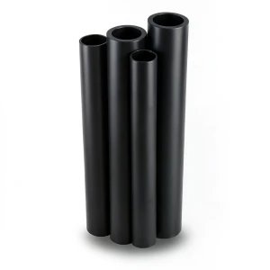 مواسير HDPE PE 63 ضغط 4 بار قطر خارجي 400 مم سمك 15.3 مم لون أسود
