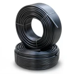 أنابيب HDPE PE 100 ضغط 12.5 بار قطر خارجي 25 مم سمك 2 مم لون أسود