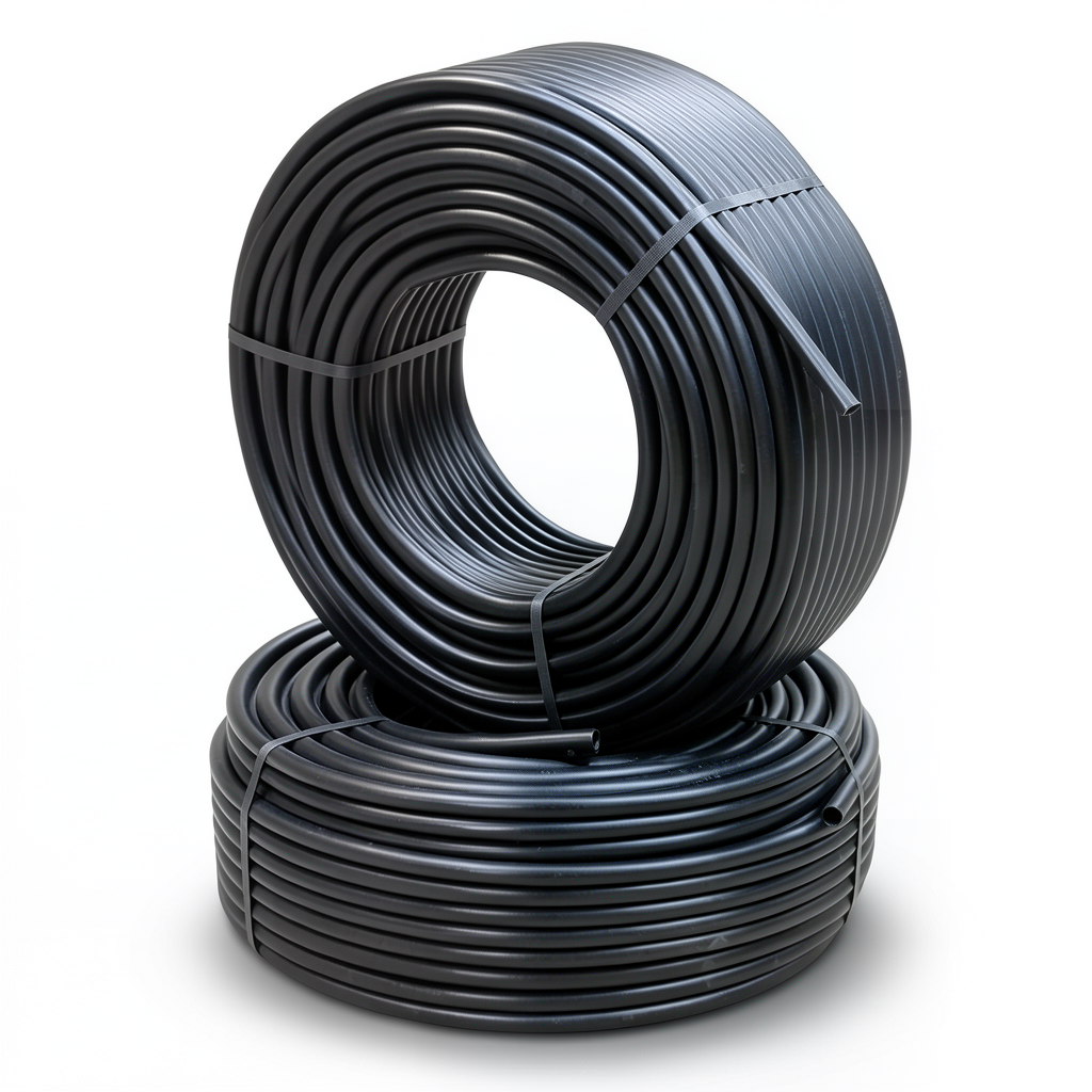 أنابيب HDPE PE 100 ضغط 12.5 بار قطر خارجي 25 مم سمك 2 مم لون أسود