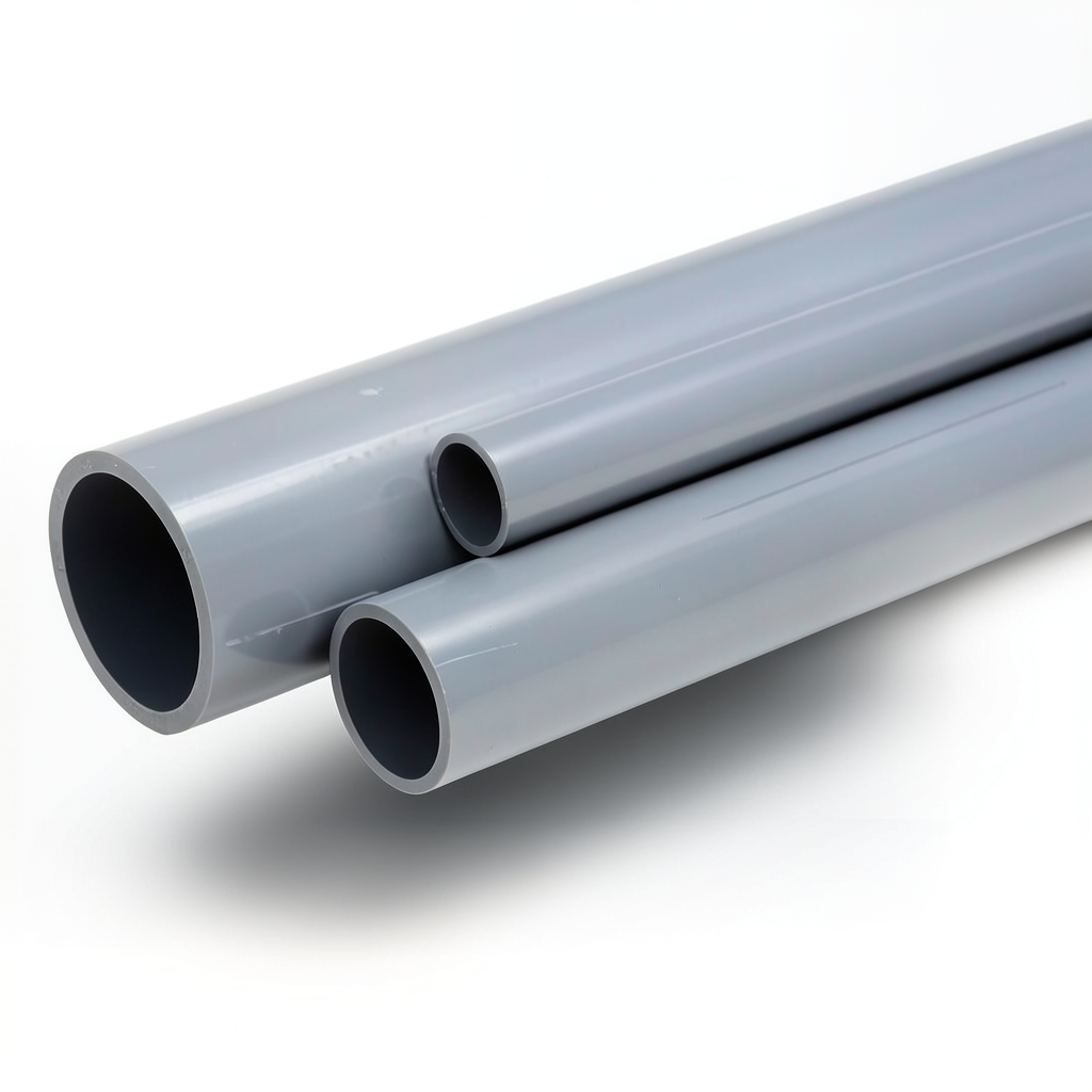 UPVC Pipes Pressure 10 Bar Outside Diameter 250 mm Thickness 11.9 mm Gray