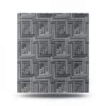 Italian Wall Decoration Dark Gray Color, Length 10m, Width 1.06m, Model Z44928