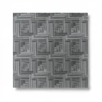 Italian Wall Decoration Dark Gray Color, Length 10m, Width 1.06m, Model Z44928