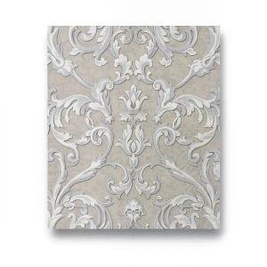Italian Wallpaper 10m x 1.06m Beige Gray, Model 82090