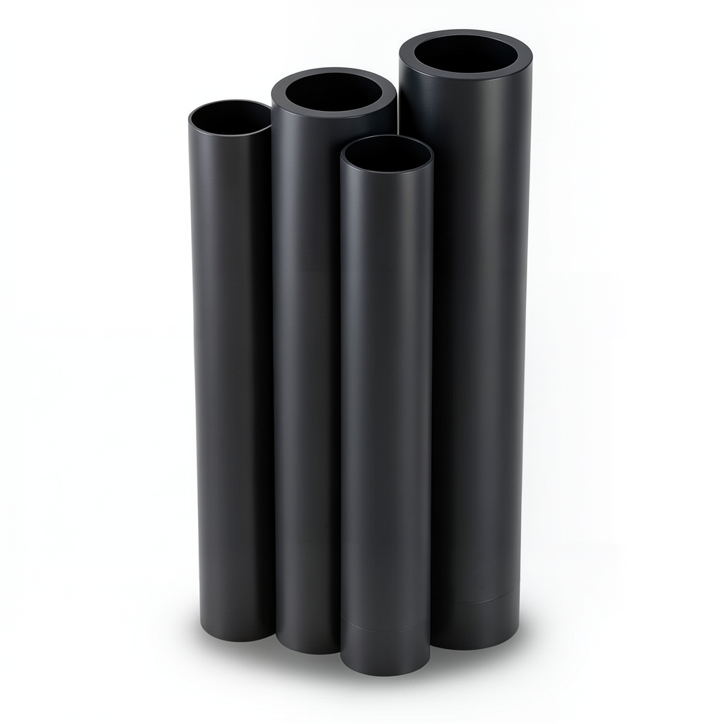 Al-Rajhi HDPE Pipe PE 63 Schedule 4 Bar 800 mm OD 30.6 mm Thickness Black