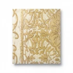 Italian Classic Wall Decoration, Size 10m×1.06m, beige with gold Color, Model Z21823 