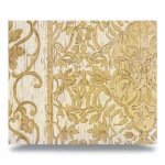 Italian Classic Wall Decoration, Size 10m×1.06m, beige with gold Color, Model Z21823 
