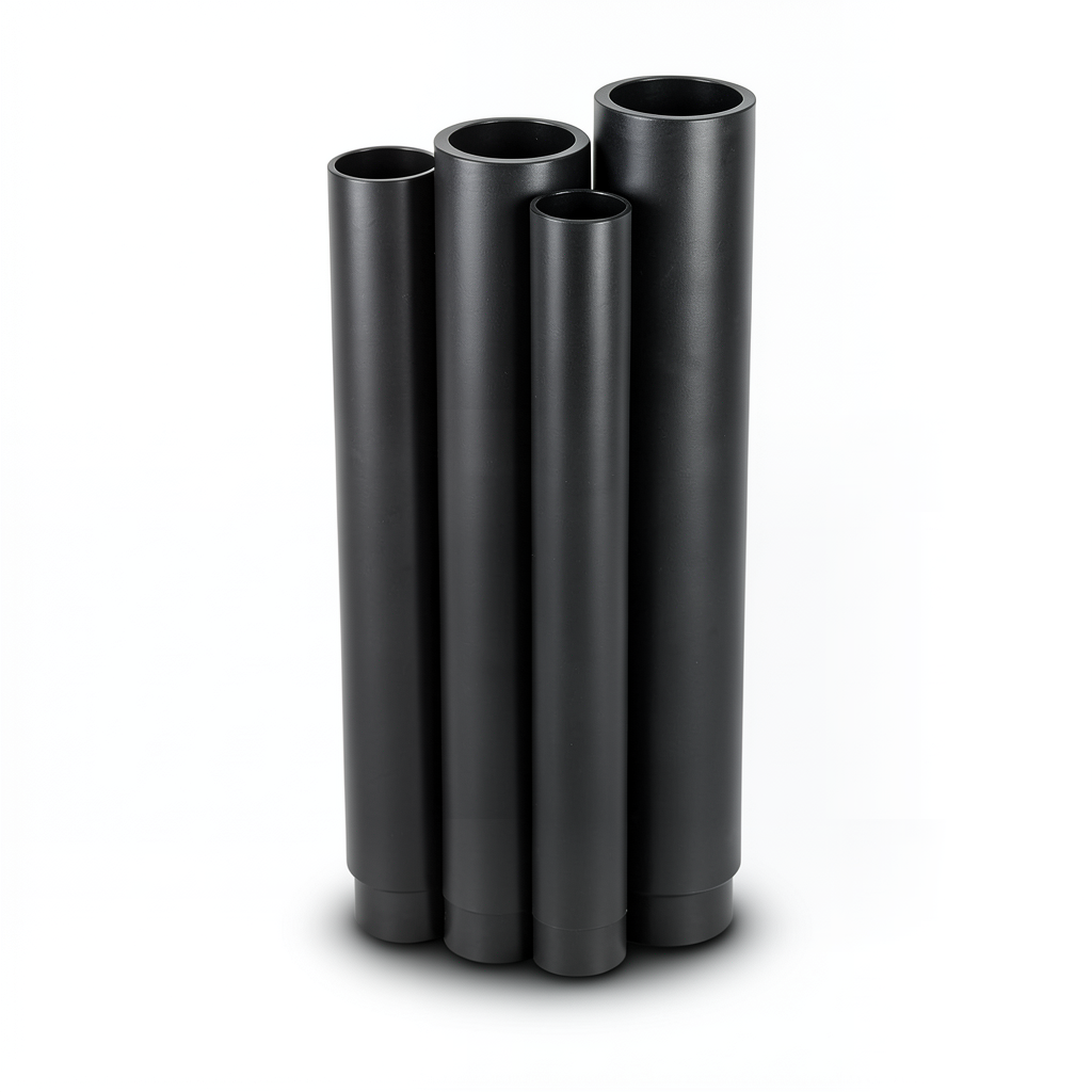 أنابيب HDPE PE 63 ضغط 4 بار قطر خارجي 1000 مم سمك 38.2 مم لون أسود