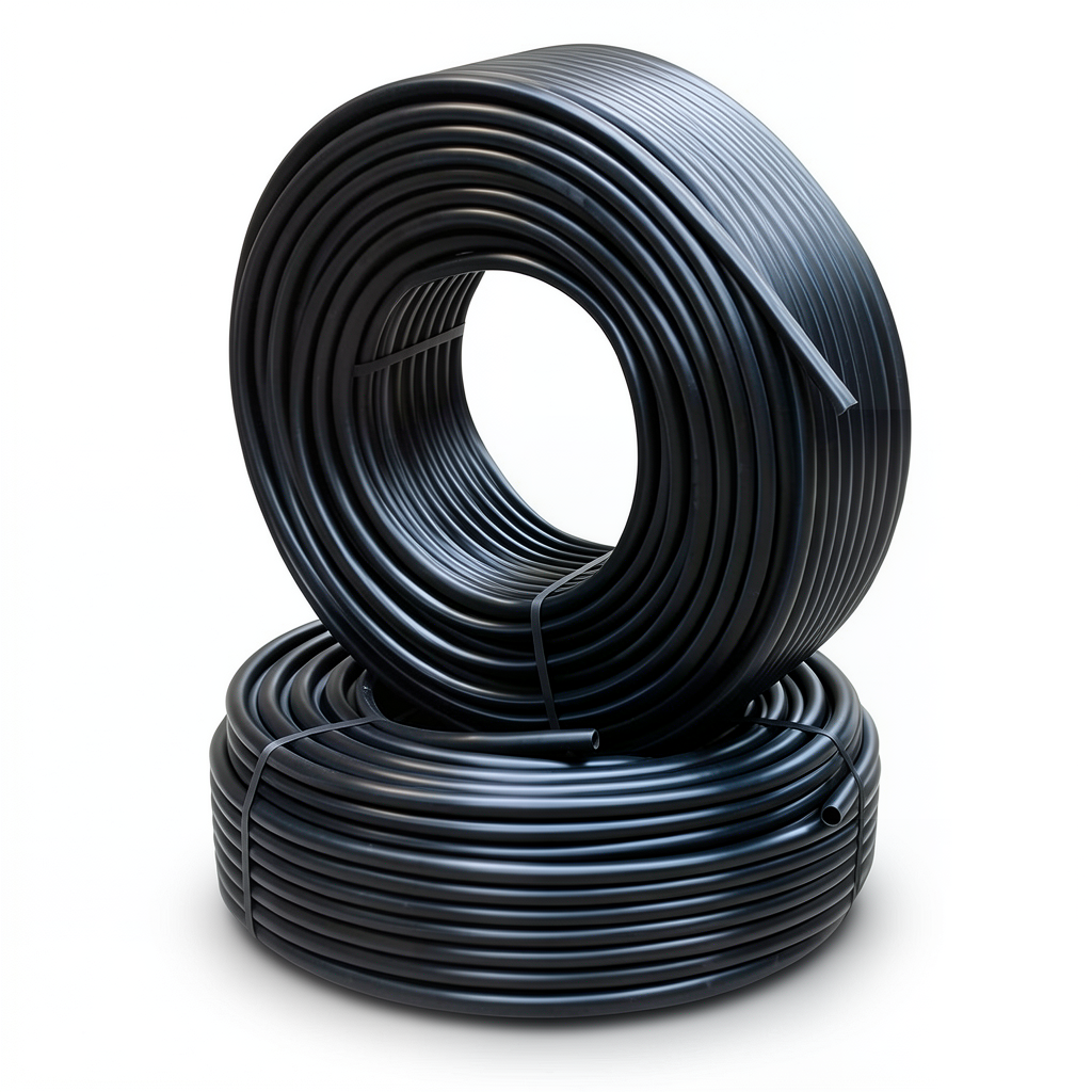 أنابيب HDPE الراجحي PE 100 ضغط 10 بار قطر خارجي 32 مم سمك 2 مم لون أسود