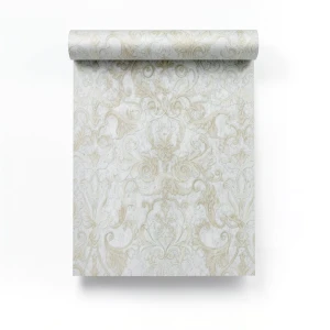 Italian Wallpaper 10m×1.06m Light Gray, Model 85001