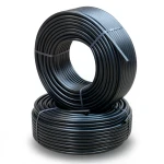 أنابيب HDPE PE 63 ضغط 6 بار قطر خارجي 32 مم سمك 1.8 مم لون أسود