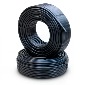أنابيب HDPE PE 63 ضغط 6 بار قطر 40 مم سمك 2.3 مم لون أسود