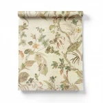 Wooded Wallpaper, beige Color, Length 10m, Width 1.06m, Model Z21837 