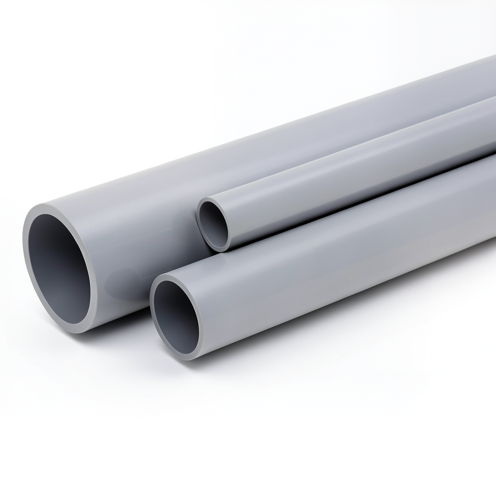 UPVC Pipes Pressure 16 Bar Outside Diameter 110 mm Thickness 8.2 mm Gray