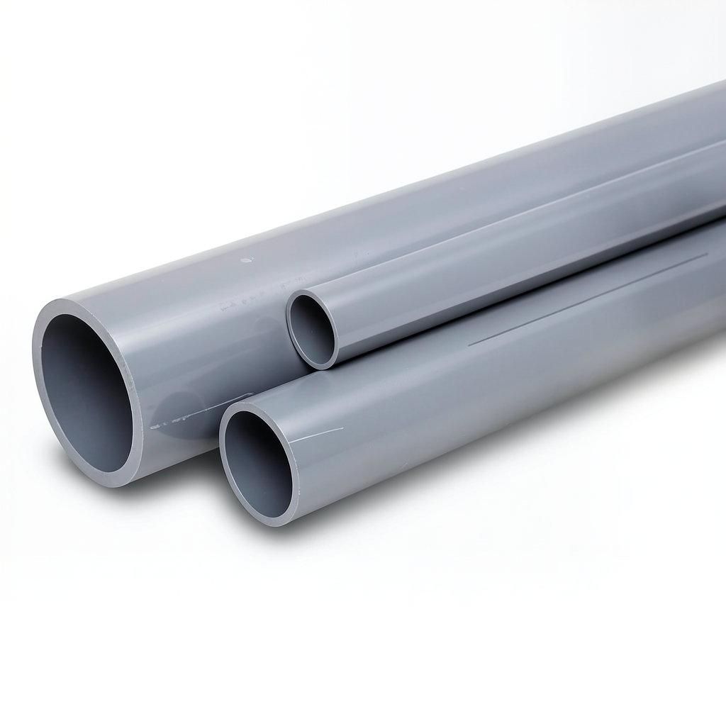 UPVC Pipes Nominal Pressure 16 Bar Outside Diameter 140 mm Thickness 10.4 mm Gray
