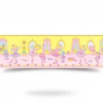  Youth and children Wallpaper, yellow and pink Color, Length 10m, Width 0.53m, Model 144918 