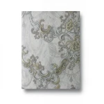 Italian Wall Covering 10m×1.06m Gray with Beige, Model 85028