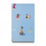 Youth and children Wall Covering, blue Color, Length 10m, Width 0.53m, Model 289602