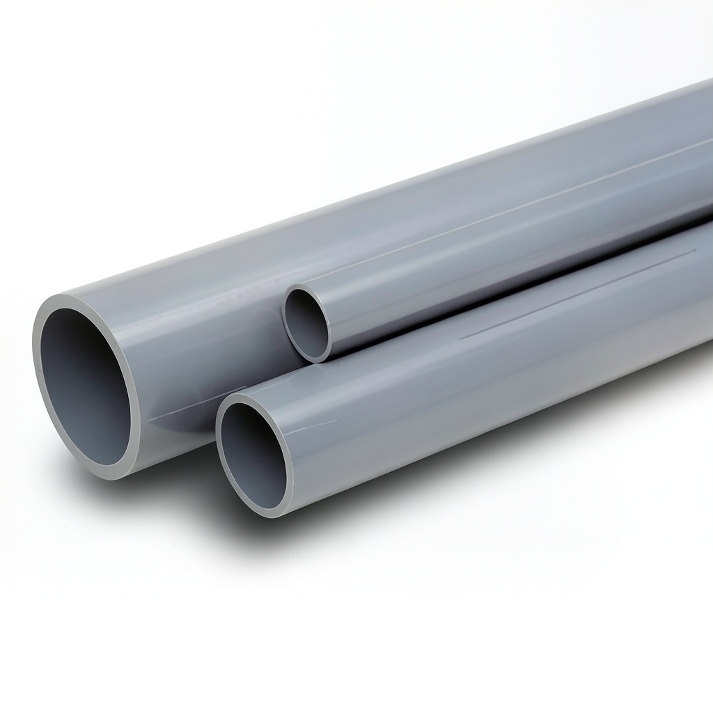 UPVC Pipes Pressure 6 Bar Outside Diameter 400 mm Thickness 11.7 mm Gray