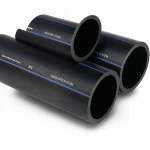 مواسير HDPE  من انظمة الأنابيب PE 100 ضغط 10 بار قطر خارجي 50 مم سمك 3 مم لون اسود
