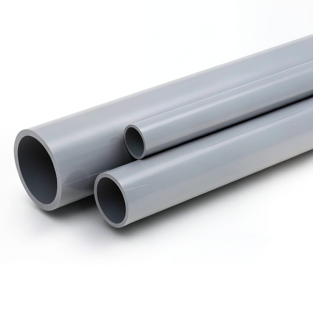 UPVC Pipes Pressure 6 Bar Outside Diameter 400 mm Thickness 11.7 mm Gray