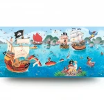 Germany Youth and children Wall Decoration, Size 10m×0.53m, blue Color, Model 289800 